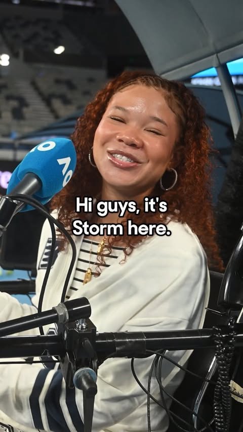 Instagram post by @stormreid for New Balance. Caption reads: Icons supporting icons 💫 Storm Reid surprising....