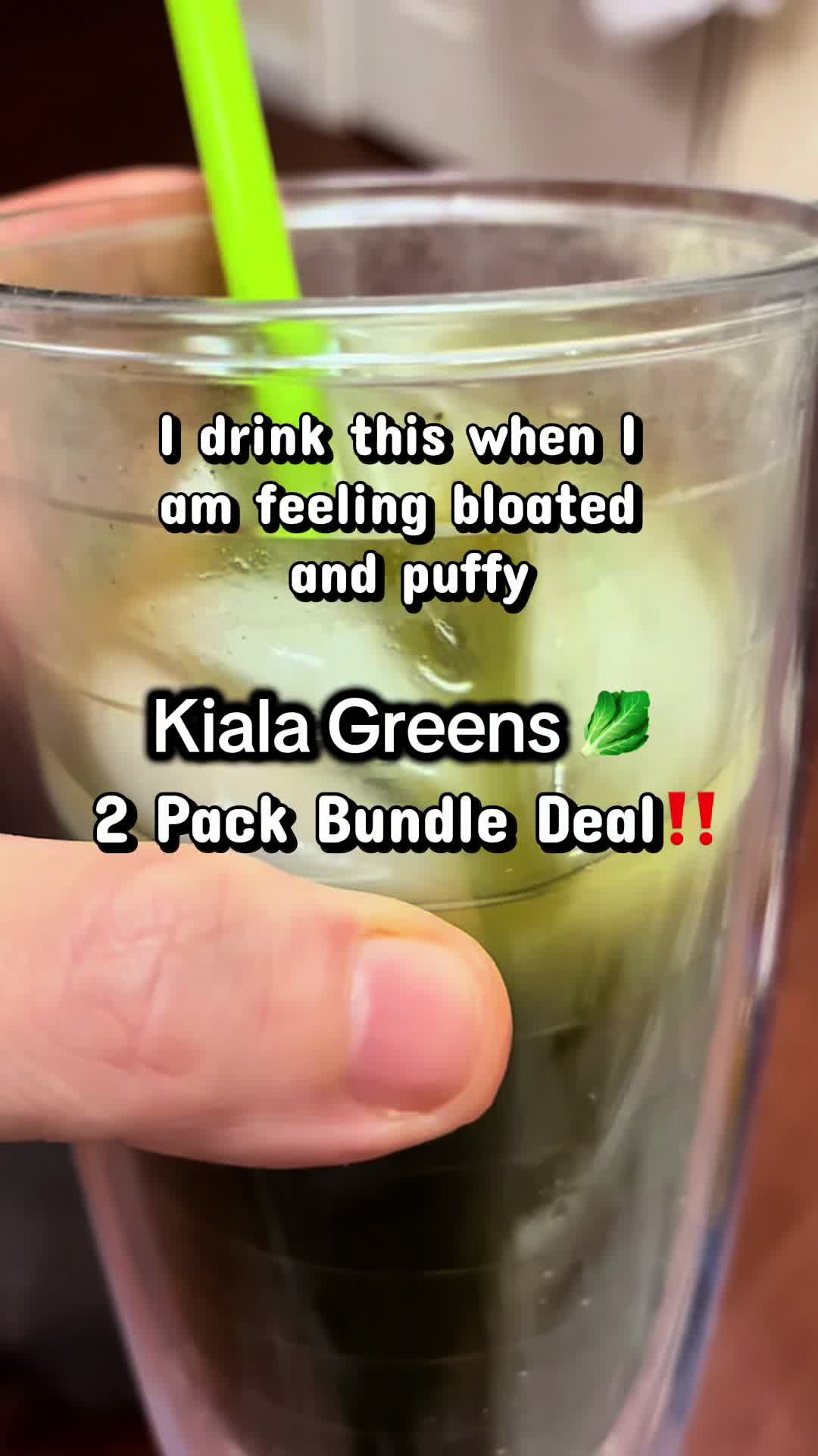 TikTok post by @buildingbetterlives1 for Kiala Nutrition. Caption reads: #kialagreens #greenspowder #kialanutritiongreens....