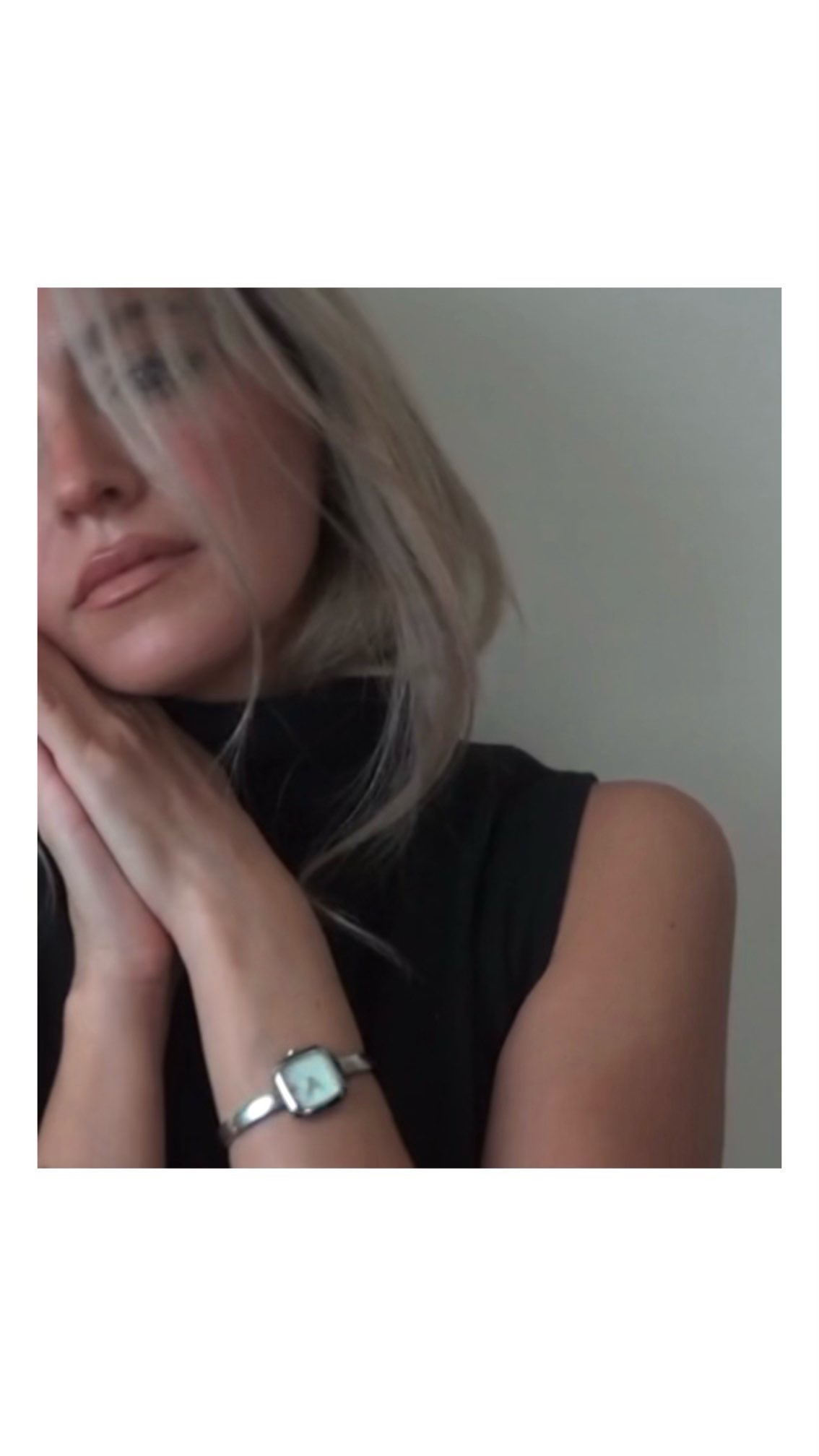 Instagram post by @allieesselli for Movado. Caption reads: Wear your art. @movado’s Museum Bangle....