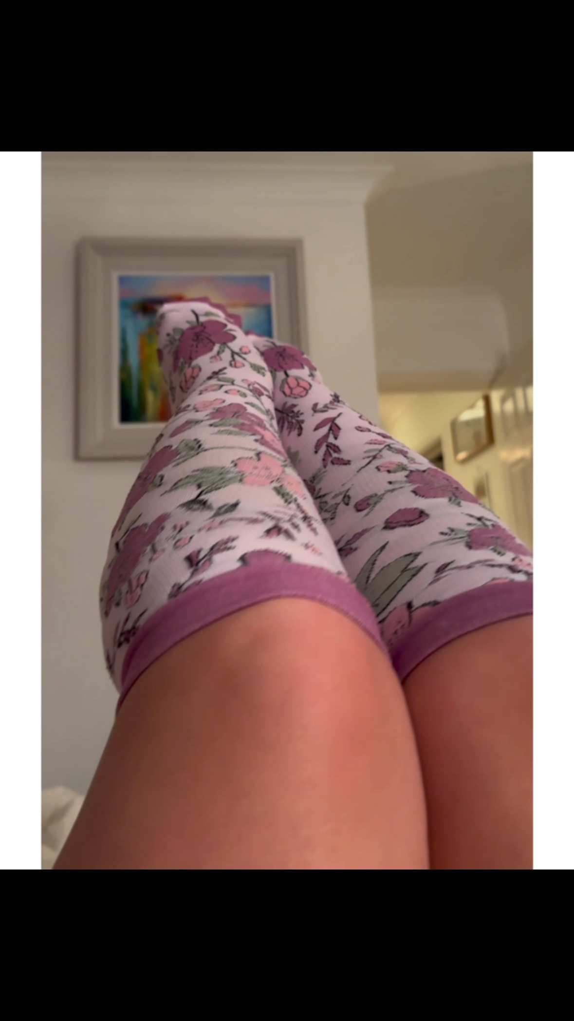 Instagram post by @mybodyjourney2024 for Plusock. Caption reads: [...] cute knee highs compression socks by....