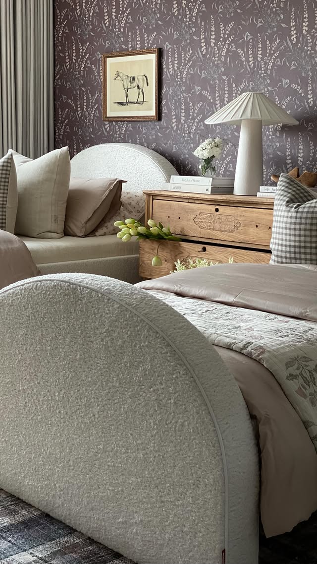 Instagram post by @salinamariahome for Monte Design. Caption reads: These beds from @montedesign are absolutely....