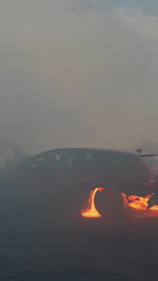 Instagram post by @burnoutwars for BendPak. Caption reads: @bendpak helping us get the work done to keep the....