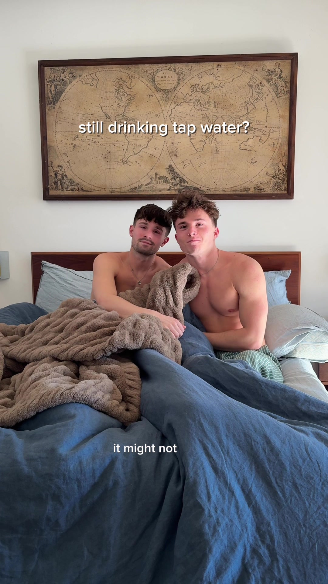 TikTok post by @griffinandspencer for SimPure. Caption reads: If you’re picky about water @SimPure has you....