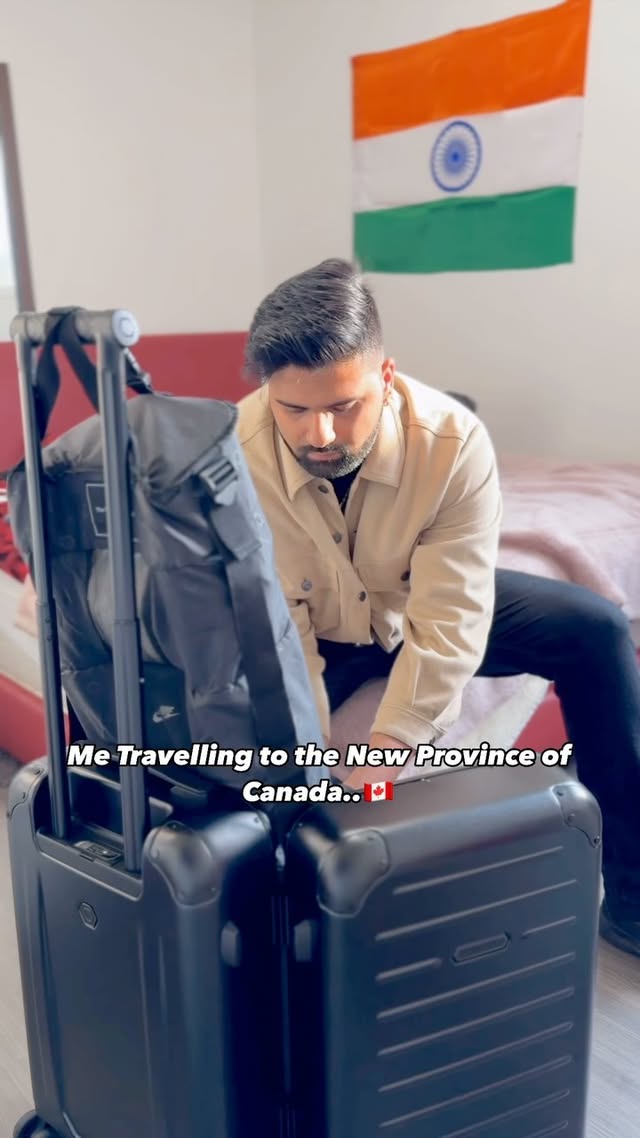 Instagram post by @iammohitkanda for Solgaard. Caption reads: [...] travel buddy to make my travel easier....