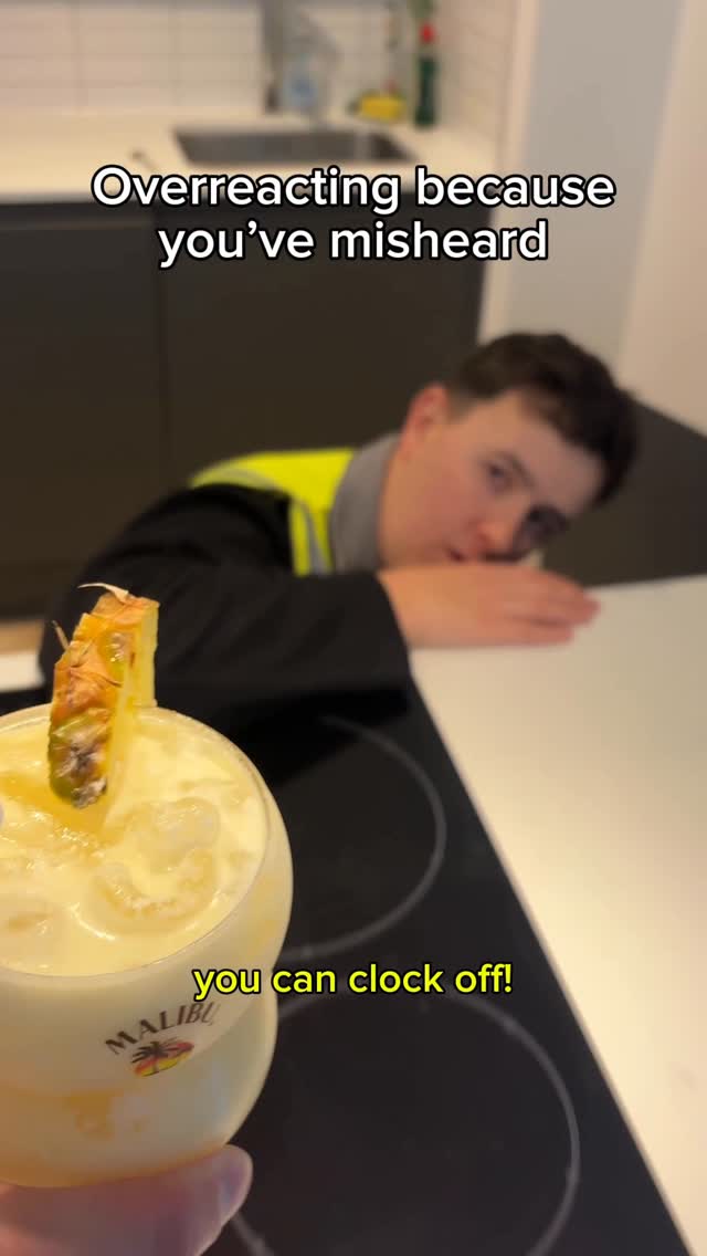 Instagram post by @thesquidvids for Malibu Drinks. Caption reads: AD | Easy mistake @malibu_rum 
#skit #comedy....