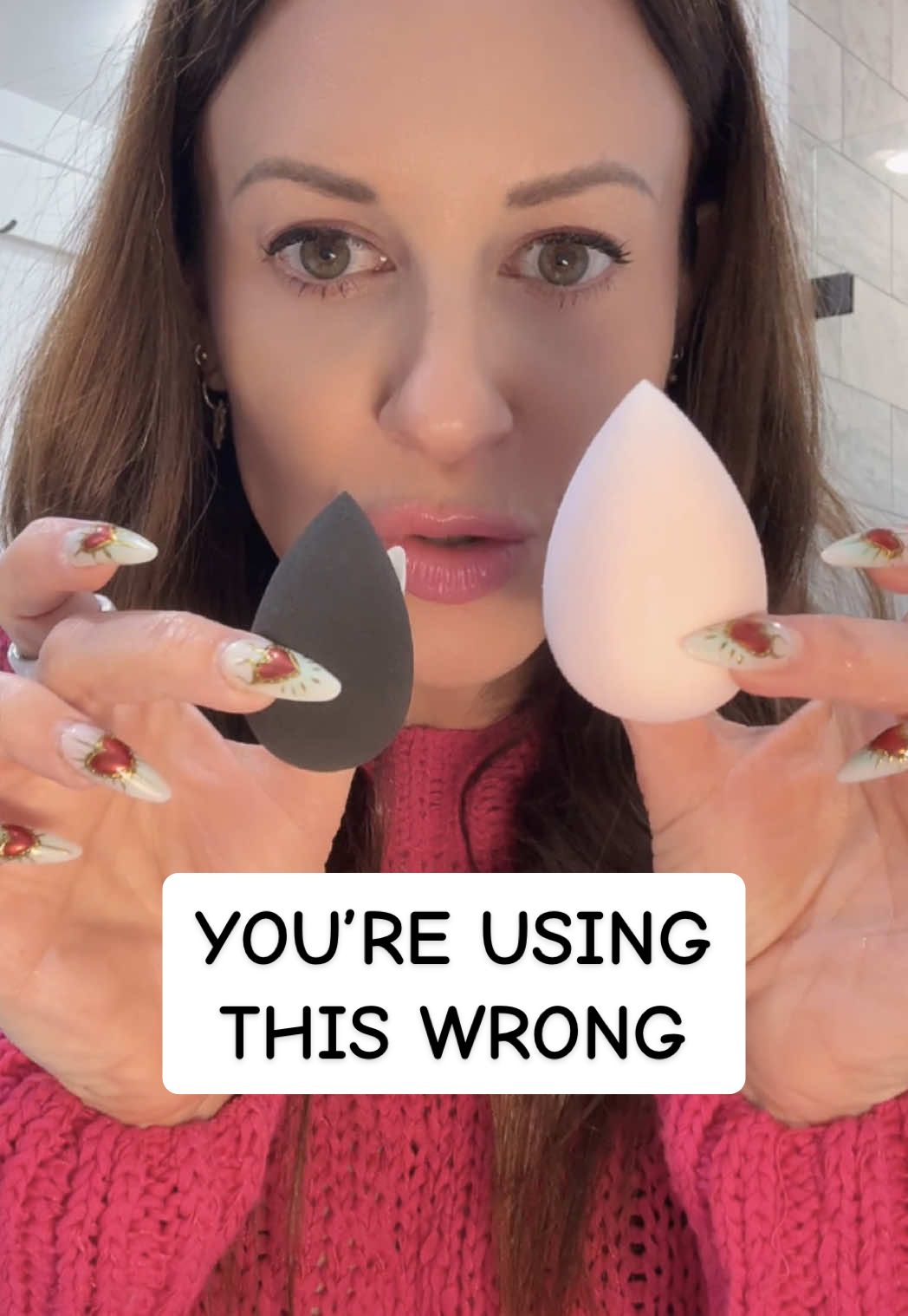 TikTok post by @jamiemakeup for beautyblender. Caption reads: [...] There are more ways than you think!!....