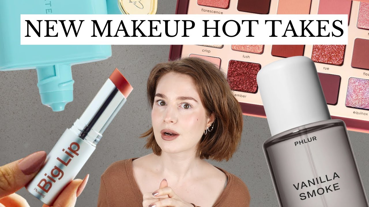 YouTube post by @HannahLouisePoston for Chillhouse. Caption reads: new makeup! "hot" takes LOL.