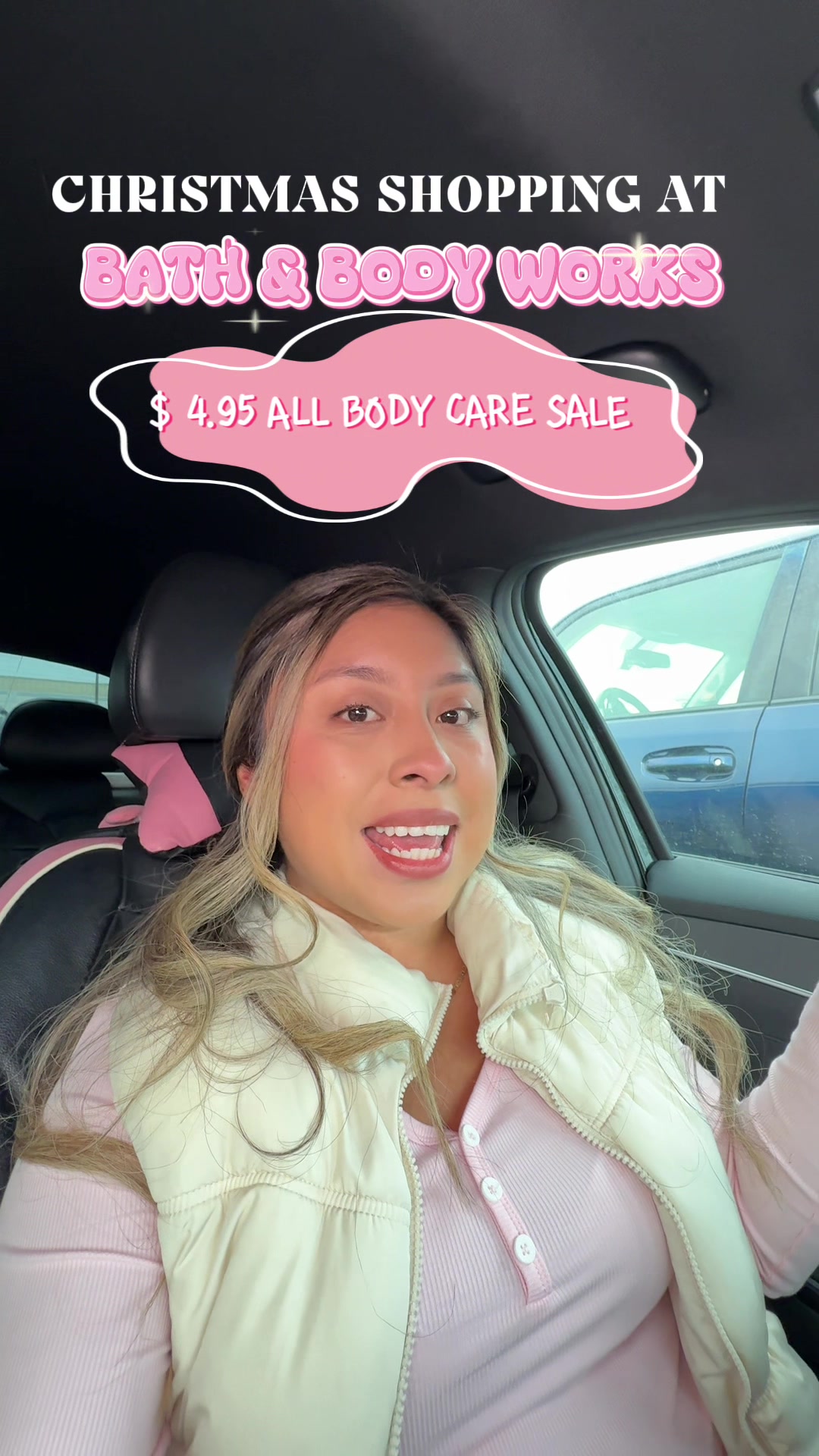 TikTok post by @cindy.dionicio for Bath & Body Works. Caption reads: Run to stock up girlies ! Ends TOMOROW!! Yall know....