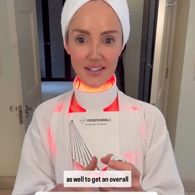 Instagram post by @dr.doireannoleary for currentbody. Caption reads: #ad get ahead of the curve and protect your neck....
