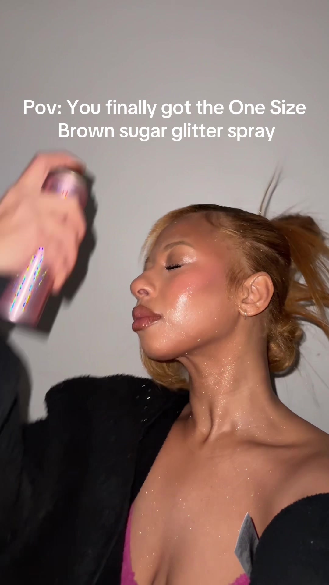 TikTok post by @patricepugh for ONE SIZE BEAUTY. Caption reads: [...] the link to get yours nowwww 😍✨....