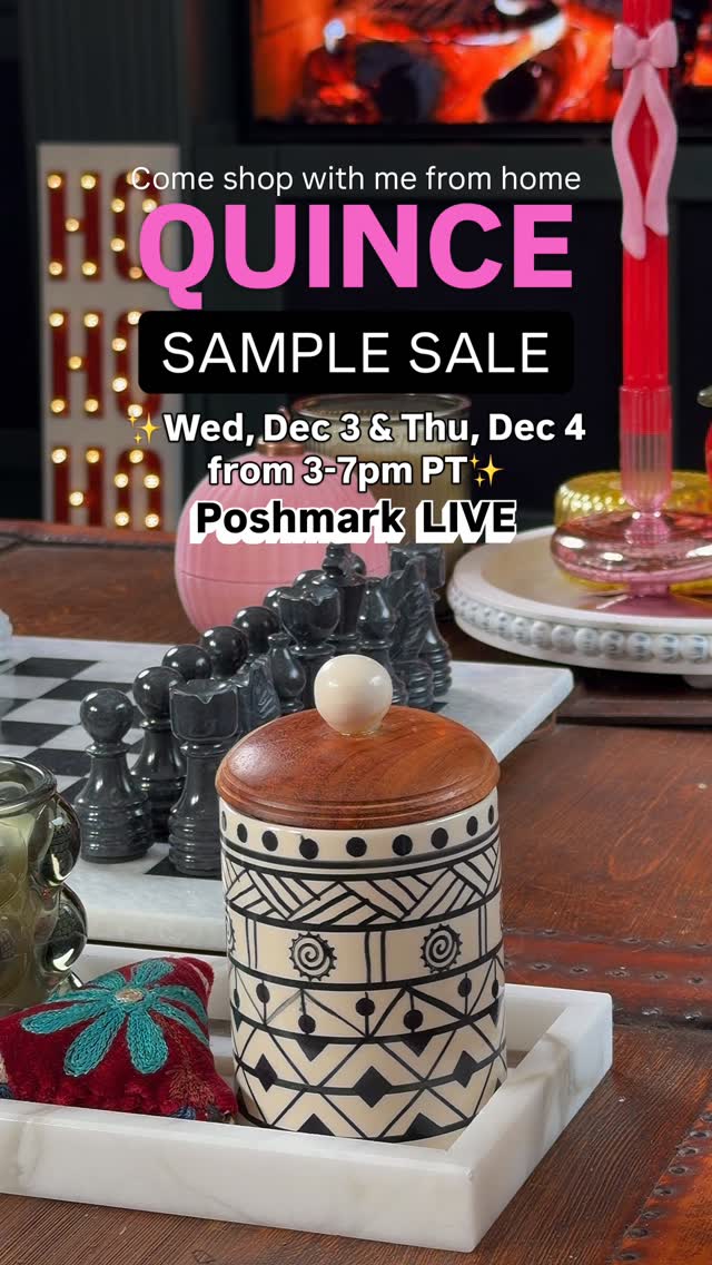 Instagram post by @nanphanitajacob for Poshmark. Caption reads: If you love a good sample sale but hate the lines…....