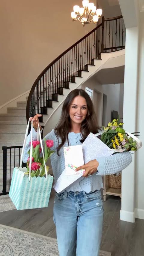 Instagram post by @camenyoungblood for American Greetings. Caption reads: [...] and make mom feel special with American....
