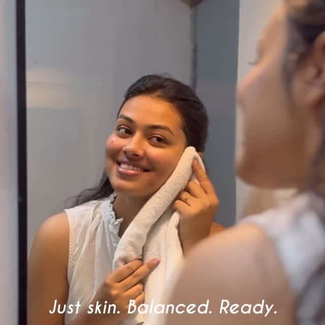 Instagram post by @rajnandini_dey for Simple Skincare. Caption reads: Tried everything? Same. 😅 
Finally found a....