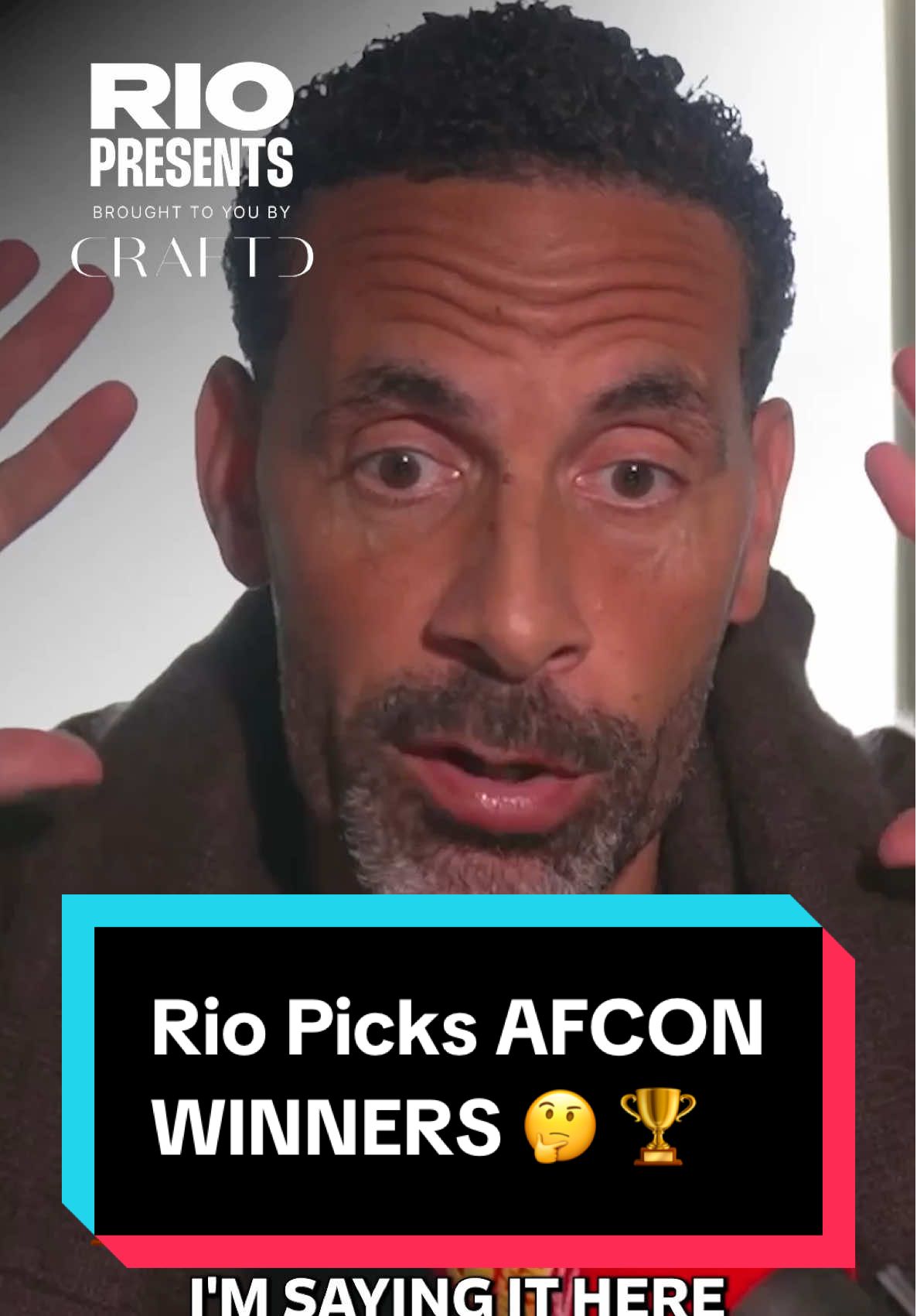TikTok post by @rioferdinandpresents for Craftd London. Caption reads: [...] on Rio Presents brought to you by @Craftd....