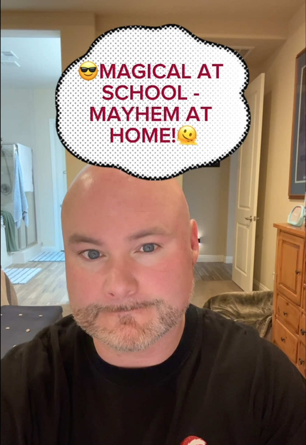 TikTok post by @lorenzodereinarz for DRMTLGY. Caption reads: 🫶🏻 If your child holds it together all day at....