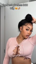 Instagram post by @paytonbaeton for Ashimary Hair. Caption reads: [...] 360 Wear&Go Water Wave Wig from....