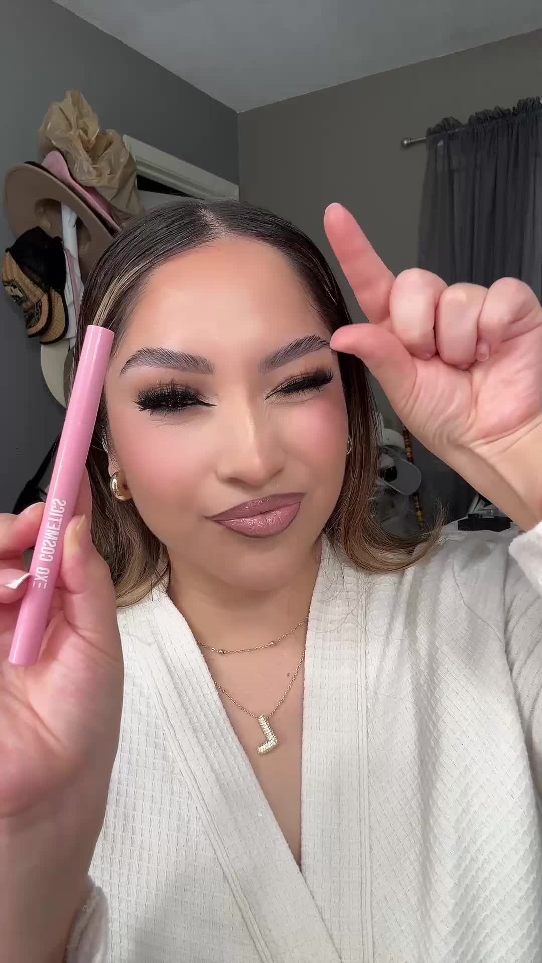 TikTok post by @nancy_cruises for EXO Cosmetics. Caption reads: 100% recommend 🤌🏼 @EXO Cosmetics ....