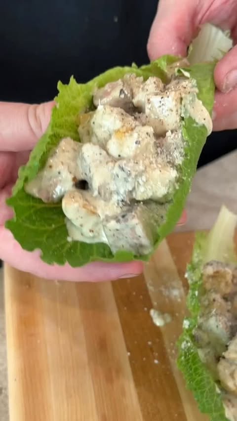 Instagram post by @imlandn for Vita Coco. Caption reads: Steak Ceaser Lettuce Cups #vitacocopartner.