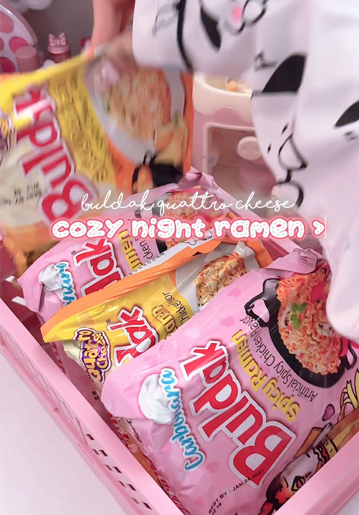 TikTok post by @dear_diarlee for Yami. Caption reads: [...] wrap is so underrated 🫪 @buldak global....