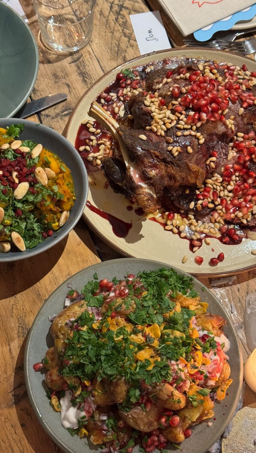 Instagram post by @sabrinaghayour for Merchant Gourmet. Caption reads: BIG NEWS coming on Monday ~ We celebrated the....