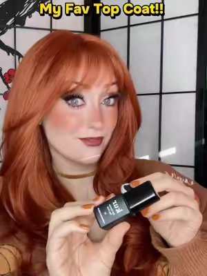 TikTok post by @the.wig.ghoul for LONDONTOWN. Caption reads: @LondontownUSA gel genius is my favorite top coat....