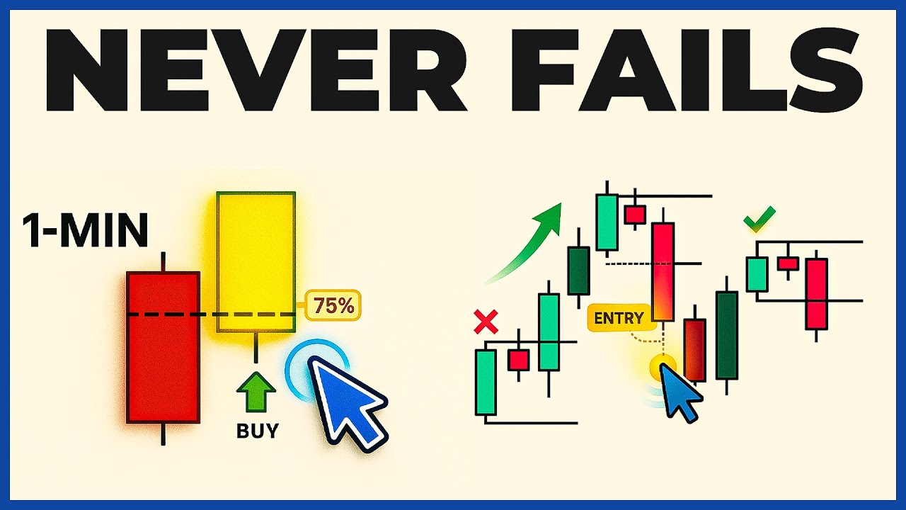 YouTube post by @TheSecretMindset for Podia. Caption reads: The Scalping Strategy Banks Trust Most (3 Signals....