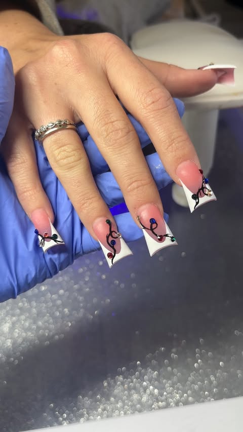 Instagram post by @baddiieebnails for VBeautyPure. Caption reads: just giving you advice 🥸 products @vbeautypure....