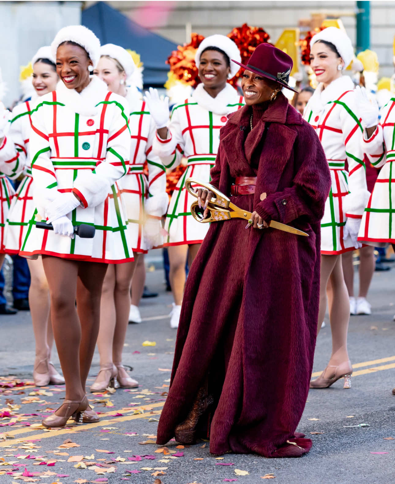 TikTok post by @cynthiaerivo for Peacock TV. Caption reads: What an honor to open the parade this year. Thank....