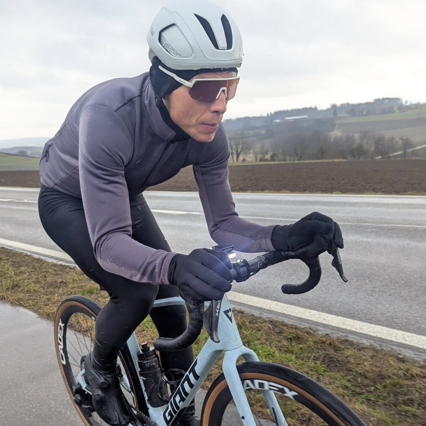 Instagram post by @tonymartin_procyclist for Shimano. Caption reads: Since this year @lazersport helmets and....