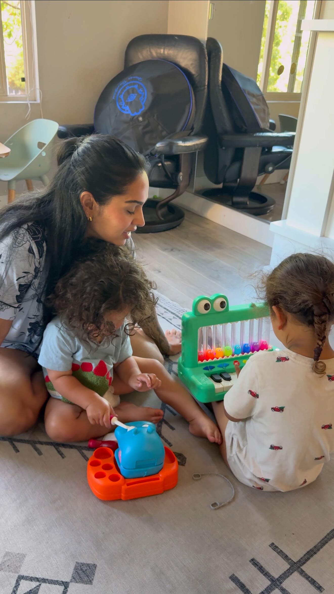 Instagram post by @tushita.h for Battat toys. Caption reads: Honestly, if you told me a year ago we’d be....