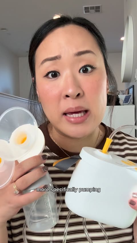 Instagram post by @mamaaa_g for Medela. Caption reads: [...] pump is ESSENTIAL and that’s why I use....