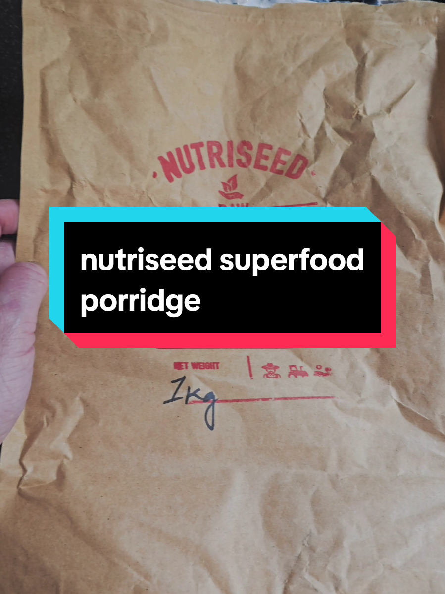 TikTok post by @emmabradshaw30 for Nutriseed. Caption reads: nutriseed superfood porridge great way to start....