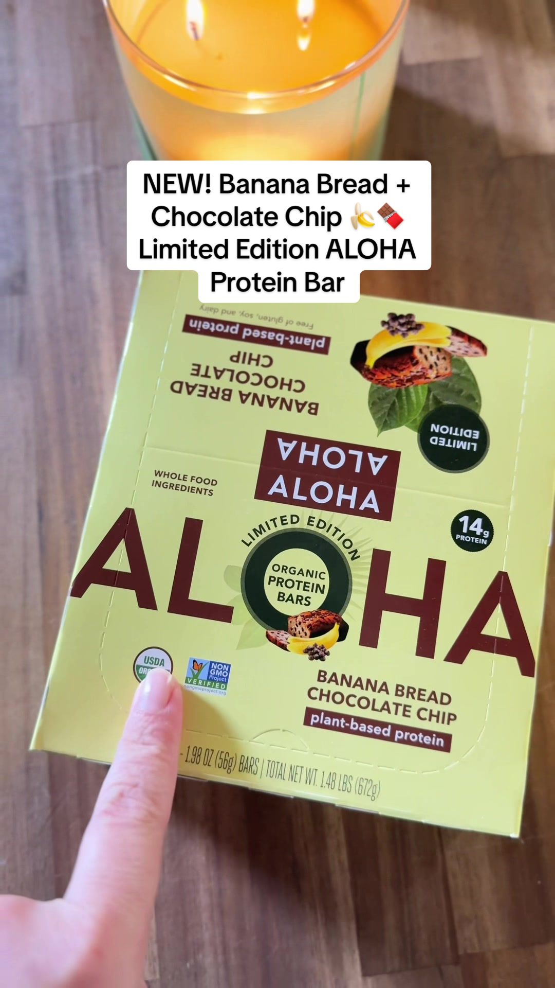 TikTok post by @jessicakayc for ALOHA. Caption reads: [...] based protein. 😍 This limited edition....