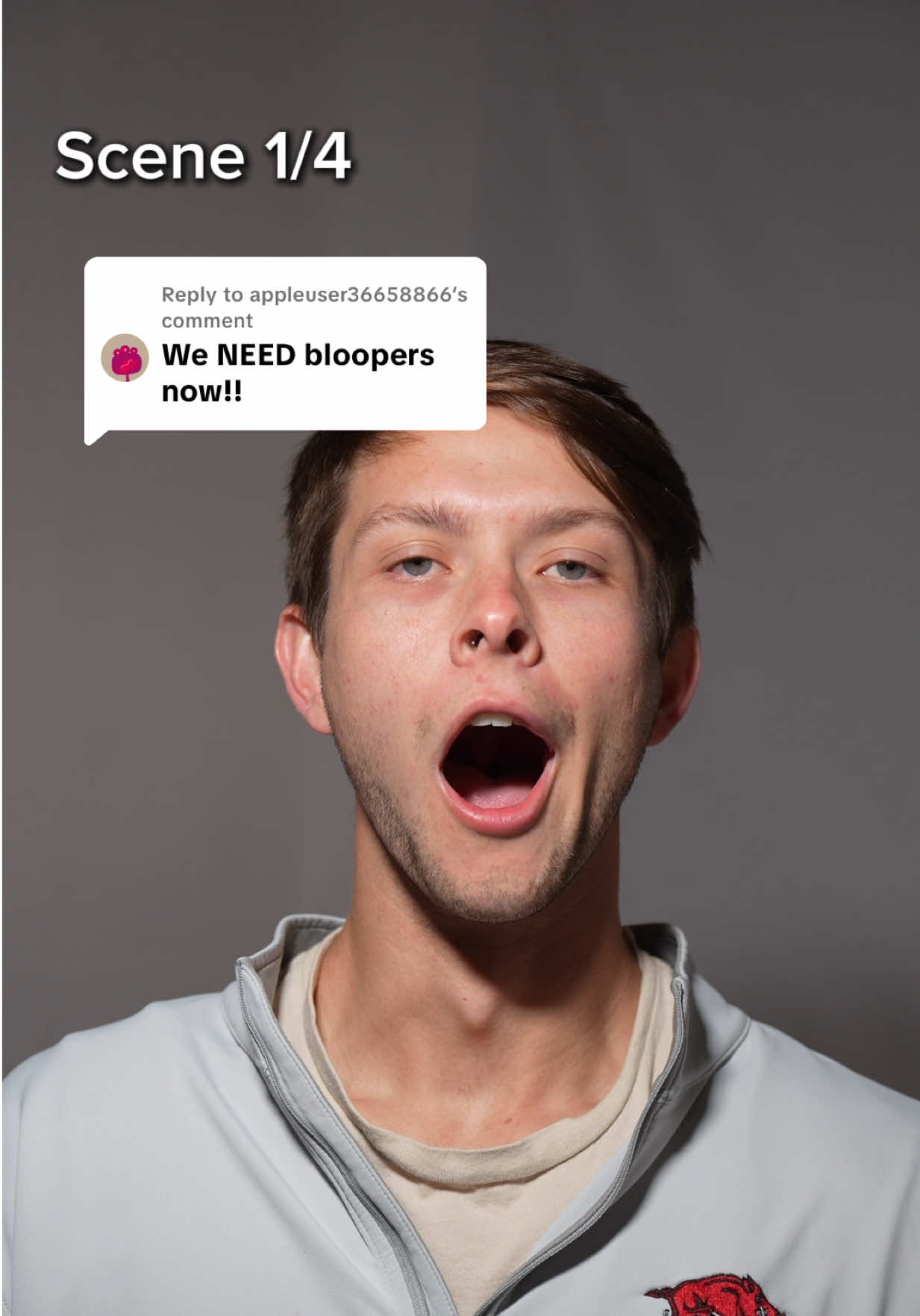 TikTok post by @breadlace for 1 Shot Energy. Caption reads: Replying to @appleuser36658866 It’s get’s better....