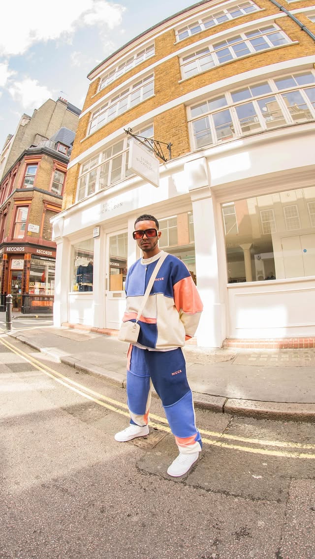Instagram post by @septembermondays for NICCE. Caption reads: A proper day out in London wearing @nicce 🎞️....