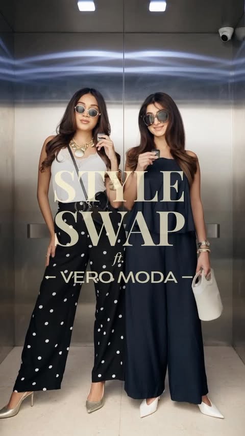 Instagram post by @noopurartul for VERO MODA. Caption reads: [...] Trendy.. can you guess who is who? 🩷....