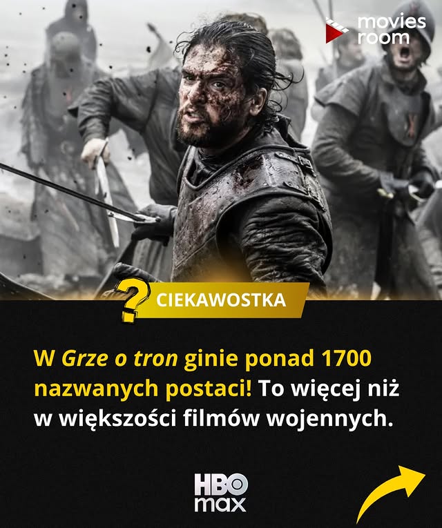 Instagram post by @ciekawostkowoo for Max Polska. Caption reads: Mamy tu fanów Gry o tron? 😍 Nowy serial z....