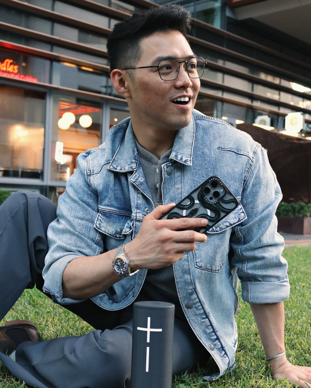 Instagram post by @cabigaobrian for Ultimate Ears. Caption reads: AD | Have you got your newest Casetify just yet?....