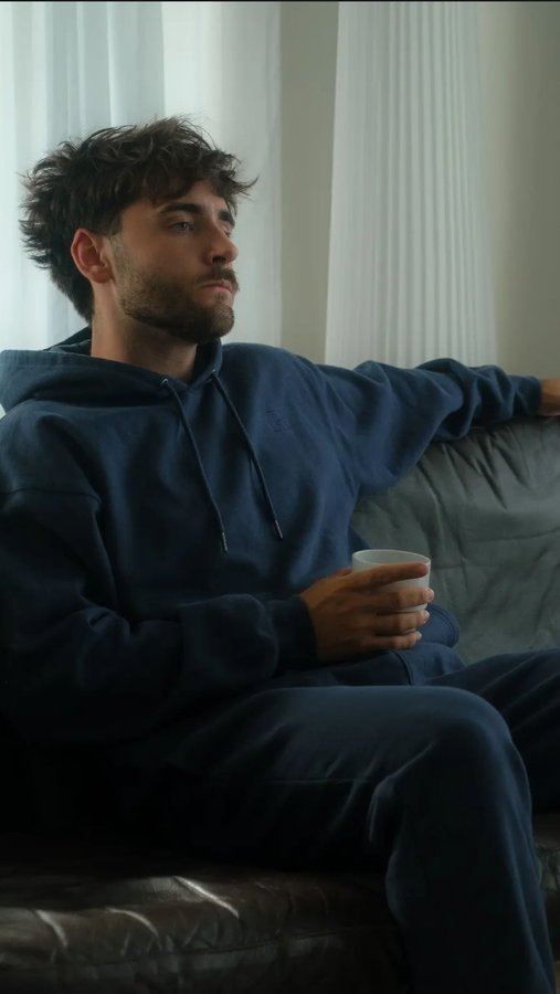 Instagram post by @theyoungwretch for Russell Athletic. Caption reads: working hard and resting hard with....