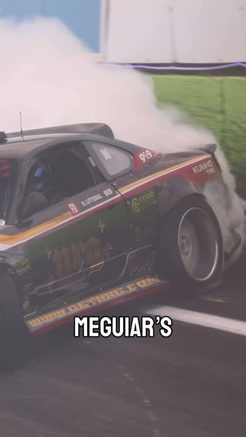 Instagram post by @ryanlitteral for Meguiar’s. Caption reads: [...] out there on track. That’s why we use....