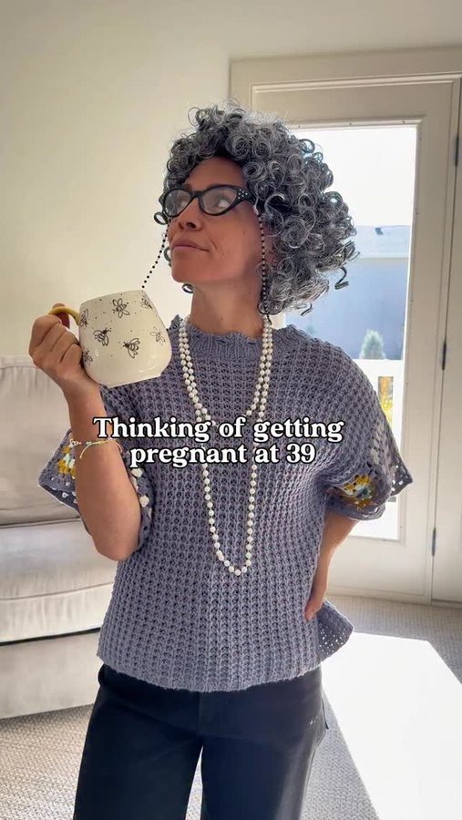 Instagram post by @terahbelle for Mira Fertility. Caption reads: The pressure is real! The label of geriatric....