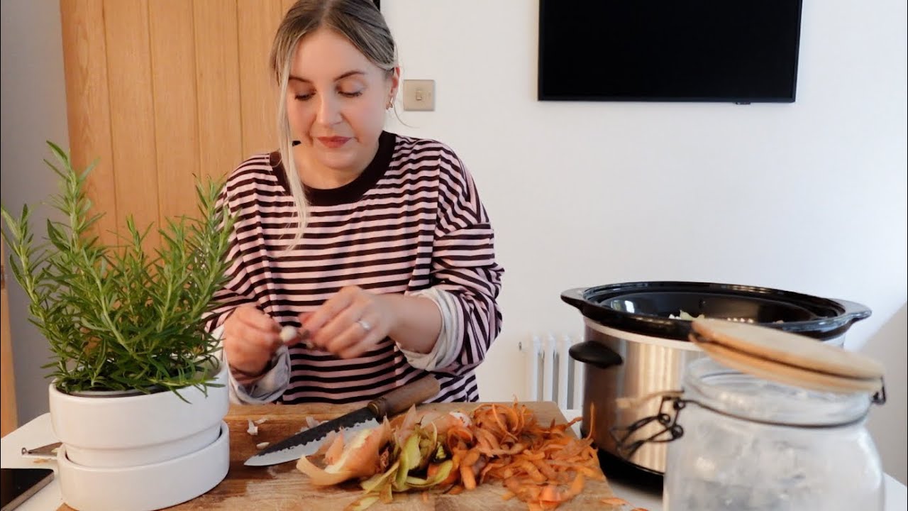 YouTube post by @babblingbythebrook for My Carry Potty. Caption reads: CATCH UP & COOK WITH ME | slow cooker beef stew,....