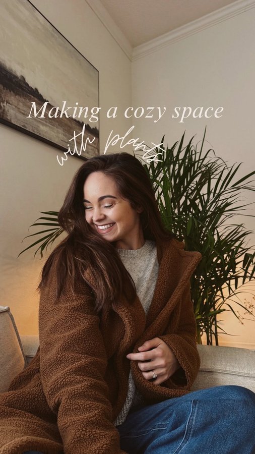 Instagram post by @chelseakayhurst for Costa Farms. Caption reads: Everything outside gets cold, brittle, and a bit....