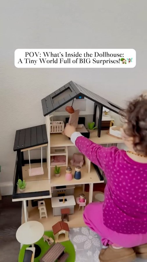 Instagram post by @sedafidanciozturk for Tiny Land. Caption reads: Open the Doors of Imagination World with TinyLand....