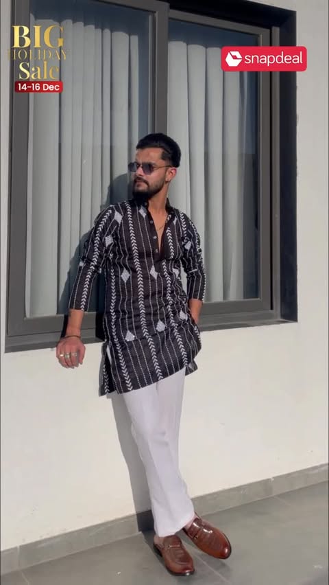 Instagram post by @varun_soni_official for Snapdeal. Caption reads: [...] range of traditional outfits on SNAPDEAL at....