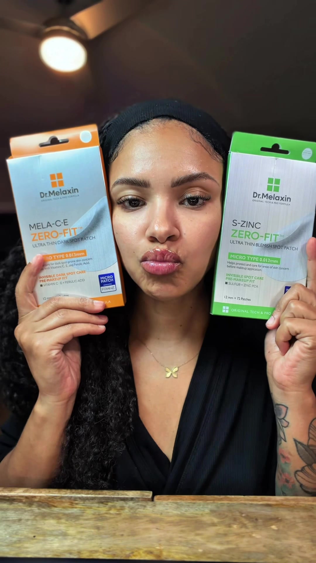 TikTok post by @xo.marie24 for DR MELAXIN SKIN. Caption reads: [...] taking over your whole face . These @DR....