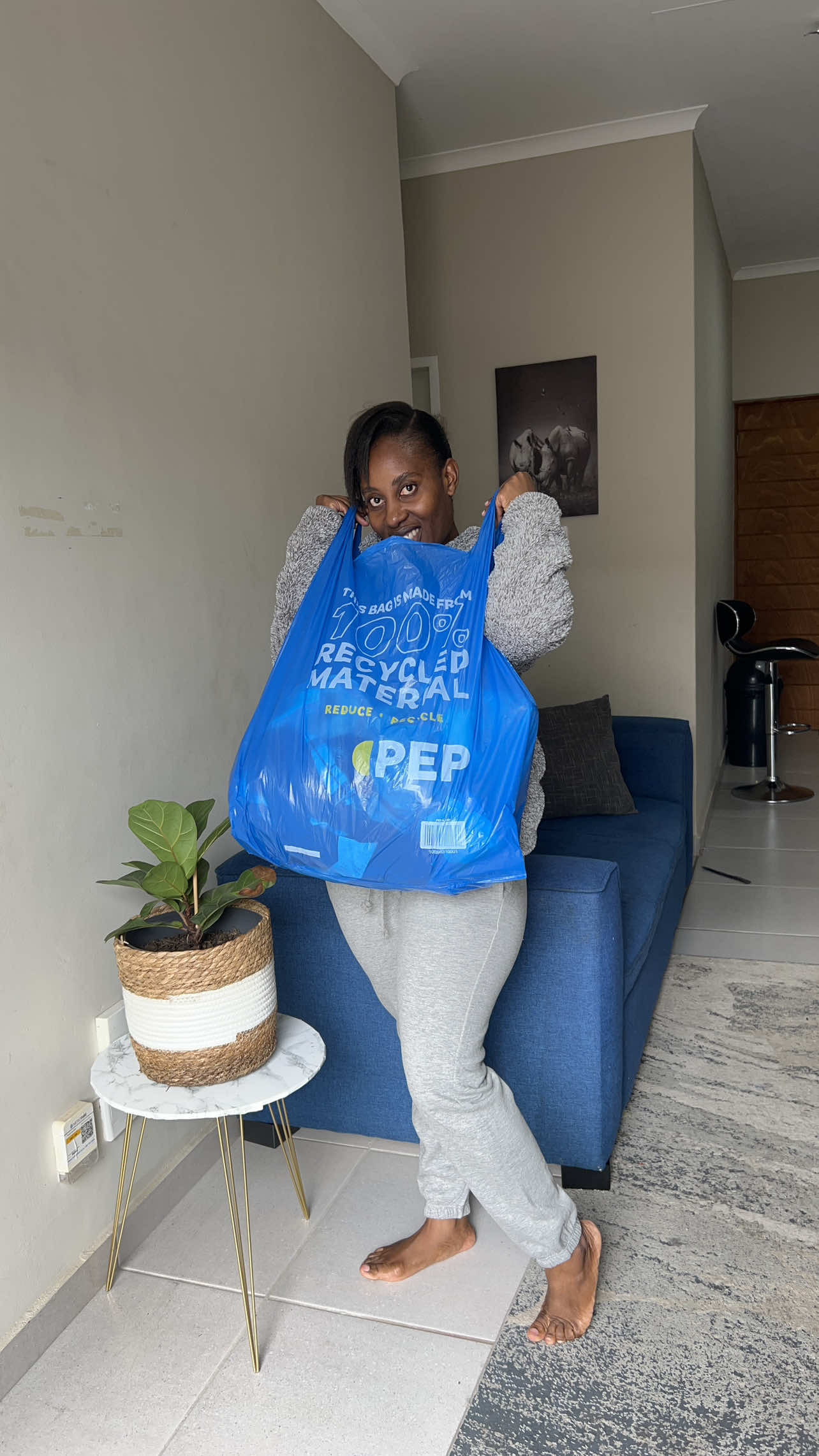 TikTok post by @nsuku_chabalala for PEP Malawi. Caption reads: My PEP finds that helped me create warm, stylish....