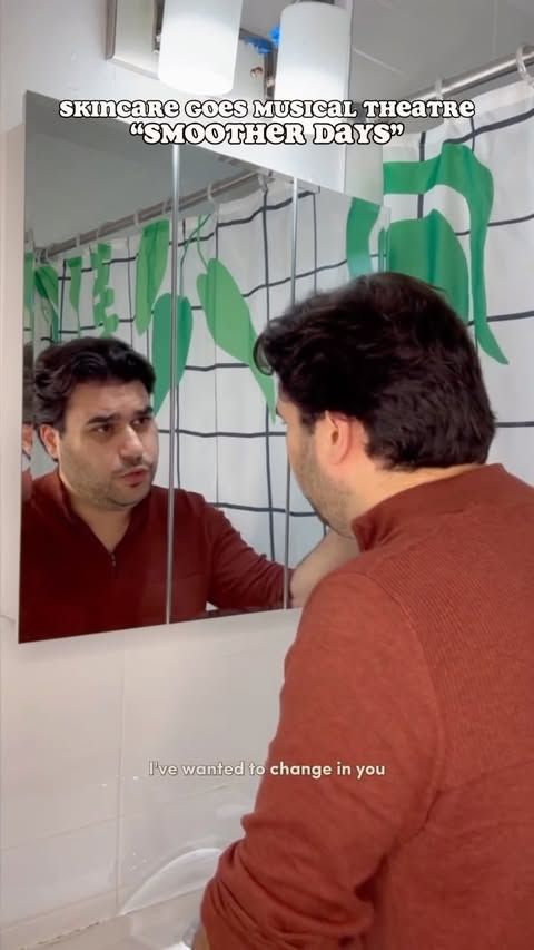 Instagram post by @robsrecroom for Aveeno. Caption reads: I think I met someone new and am breaking up with....