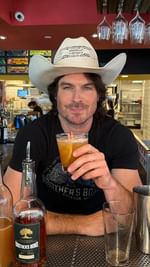 Instagram post by @hopdoddy for Brother's Bond Bourbon. Caption reads: [...] Evening! 🍂✨ In partnership with....