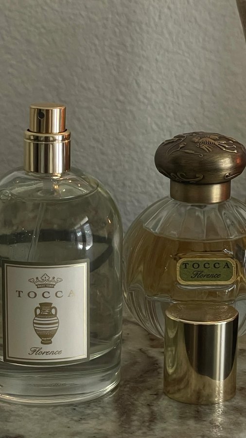 Instagram post by @loumartines for Tocca. Caption reads: Sharing my new favorite duo✨🍐@tocca launched....